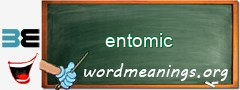 WordMeaning blackboard for entomic